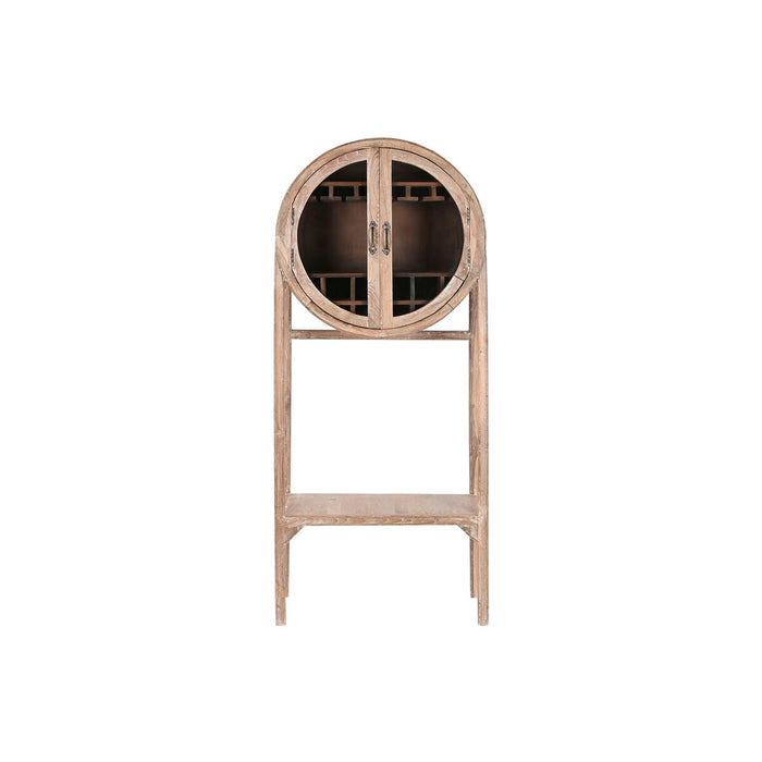 Mobile Aggiuntivo Home ESPRIT Naturale Cristallo Teca Legno Riciclato 75 x 40 x 182 cm
