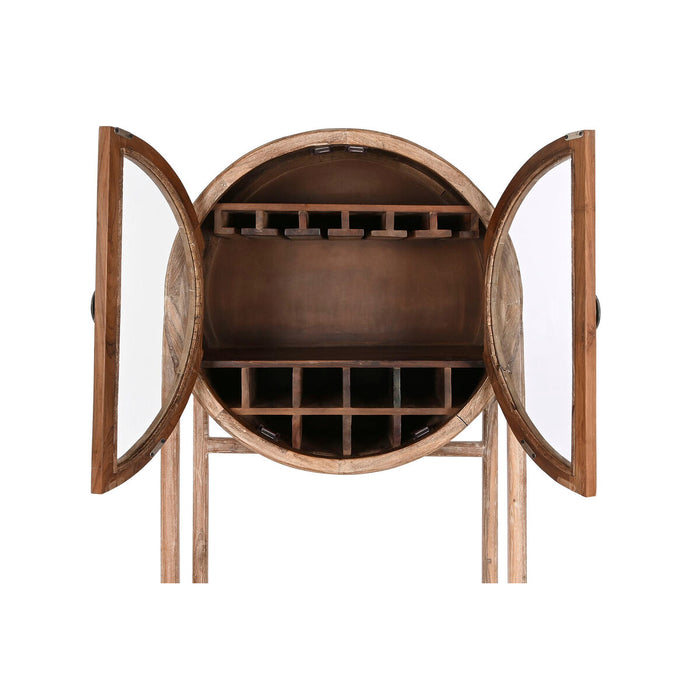 Mobile Aggiuntivo Home ESPRIT Naturale Cristallo Teca Legno Riciclato 75 x 40 x 182 cm