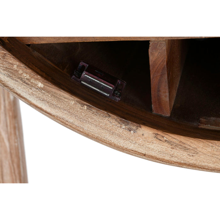 Mobile Aggiuntivo Home ESPRIT Naturale Cristallo Teca Legno Riciclato 75 x 40 x 182 cm