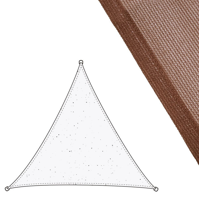 Tela 3 x 3 m Toldo 300 x 300 x 0,5 cm Polietileno Chocolate