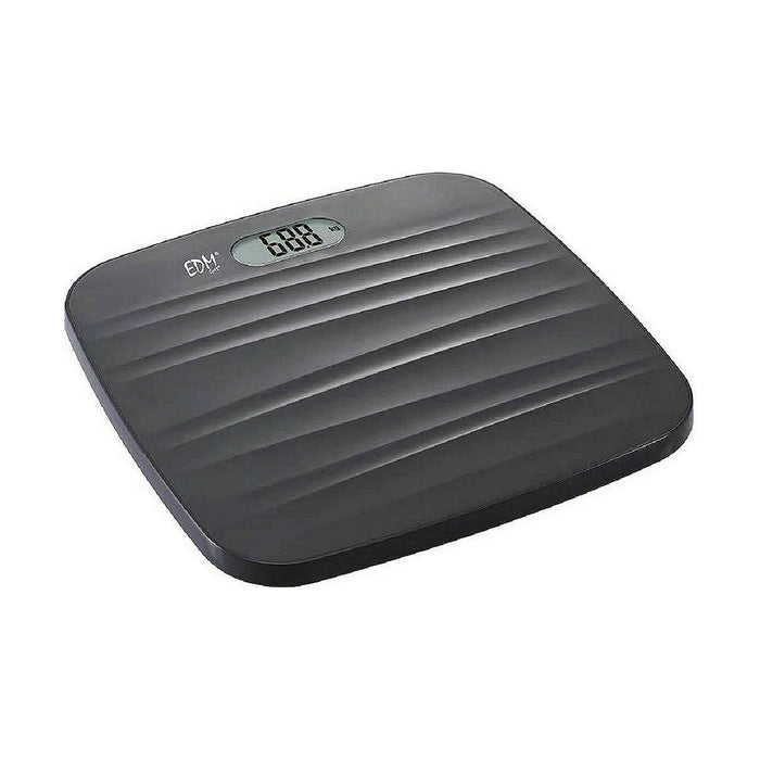 Digital Bathroom Scales EDM Black polypropylene 180 kg (26 x 26 x 2 cm)
