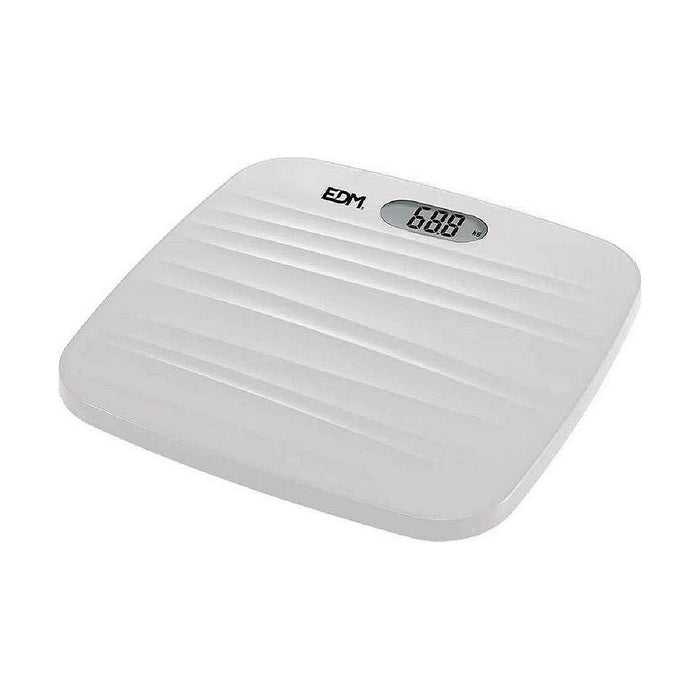 Digital Bathroom Scales EDM White polypropylene 180 kg (26 x 26 x 2 cm)