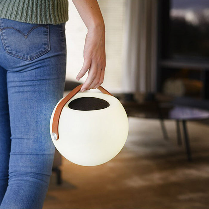 Altavoz Bluetooth con Lámpara LED KSIX Bubble Blanco Portátil