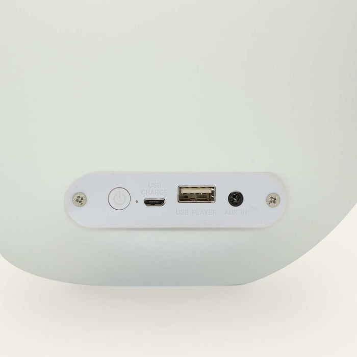 Altavoz Bluetooth con Lámpara LED KSIX Bubble Blanco Portátil