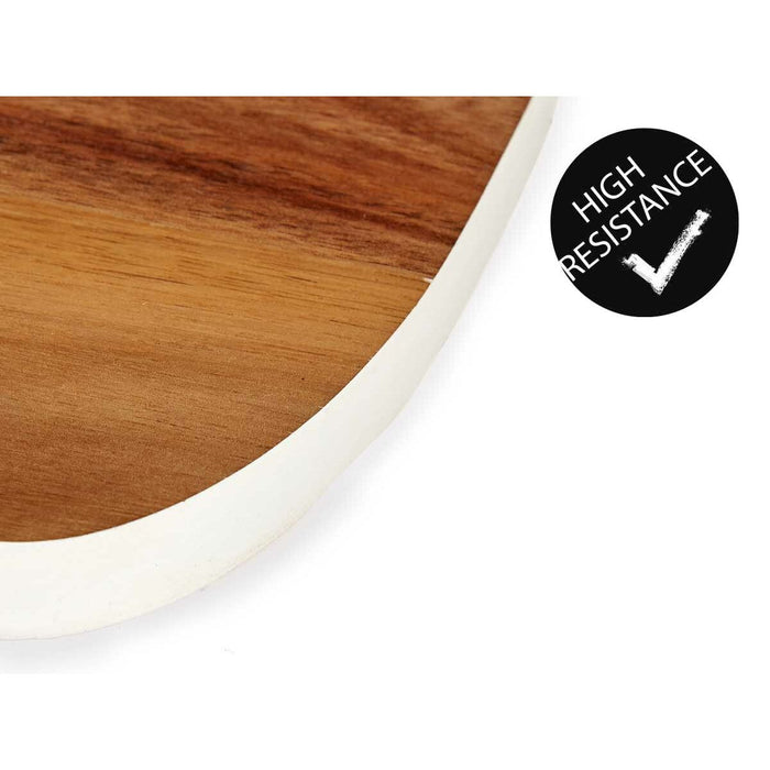 Cutting board Brown White 21,5 x 1,5 x 33,5 cm Acacia