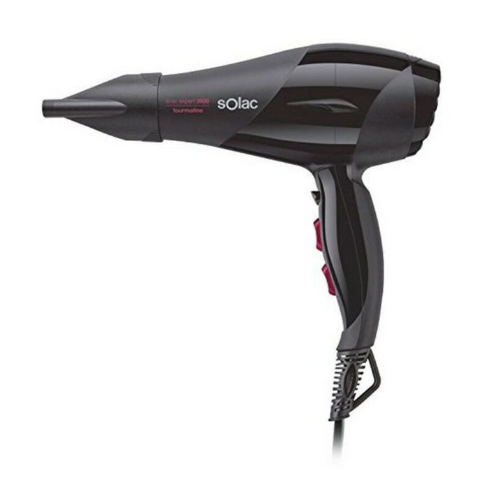 Hairdryer Solac SP7170 Expert2600 Tourmaline 2600W IONIC Black (OPENBOX)