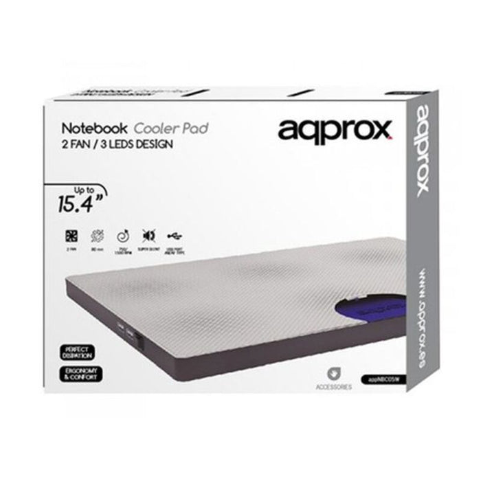 Laptop Stand with Fan approx! APPNBC05W Black