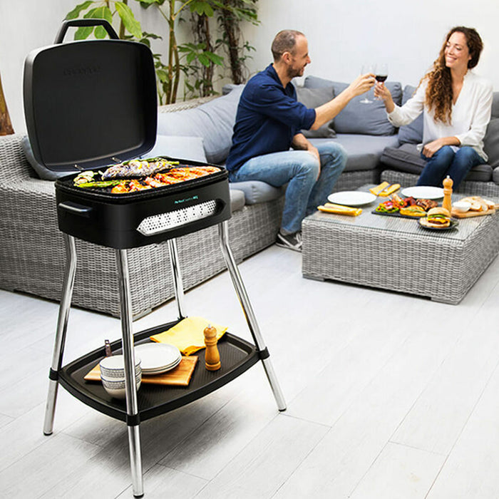 Barbacoa Eléctrica Cecotec PerfectCountry BBQ 2000W Acero Inoxidable Aluminio