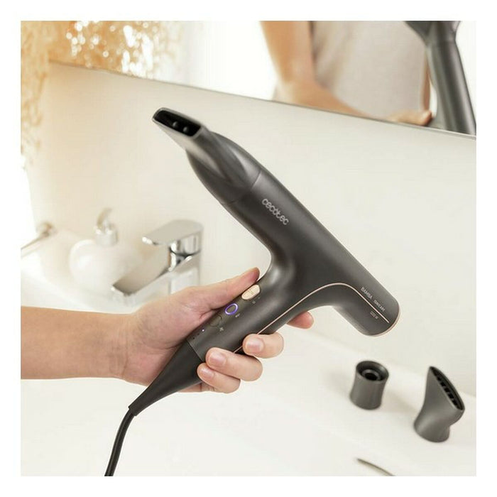 Hairdryer Cecotec IoniCare 6000 Rockstar Soft 1200 W Black Grey