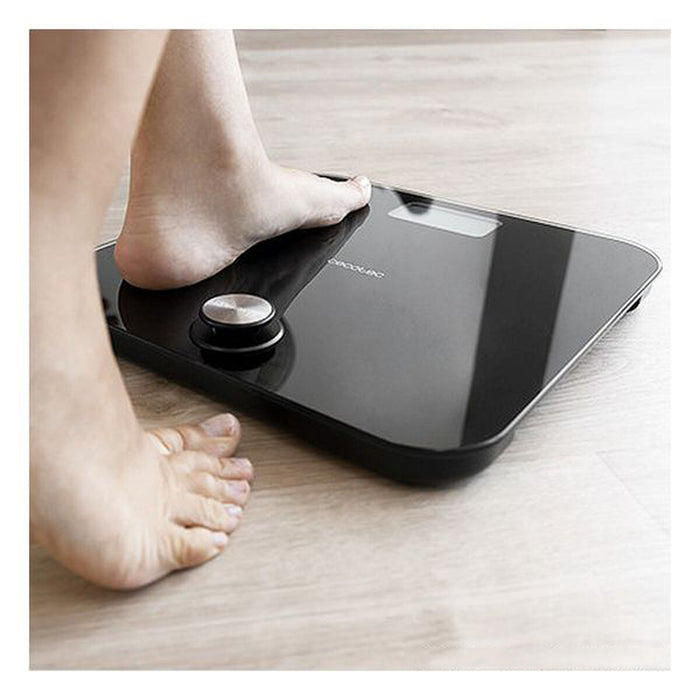 Báscula Digital de Baño Cecotec EcoPower 10000 Healthy Black LCD 180 kg Negro 180 kg