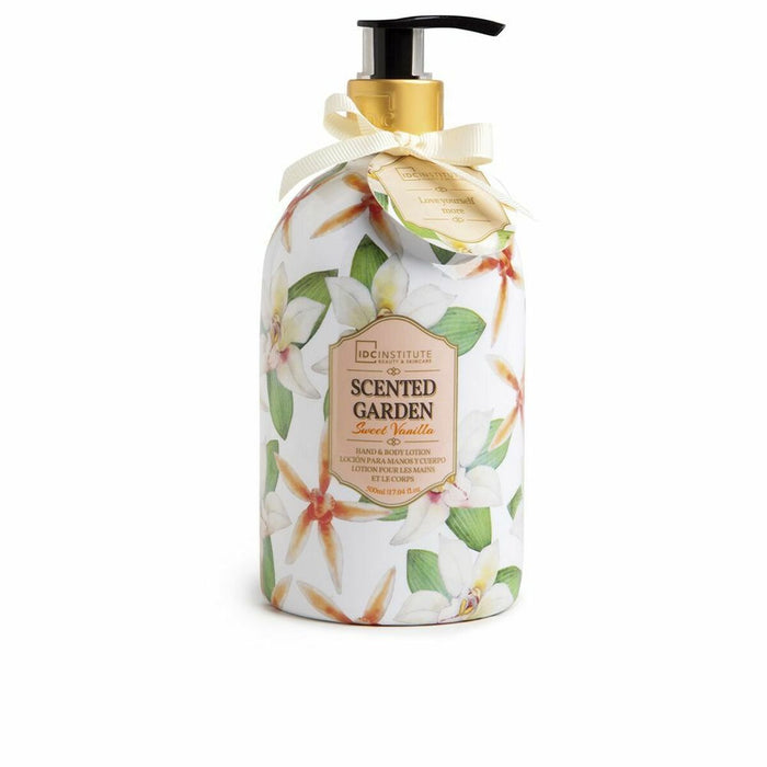 Loción Corporal IDC Institute Scented Garden Sweet Vanilla Manos (500 ml)