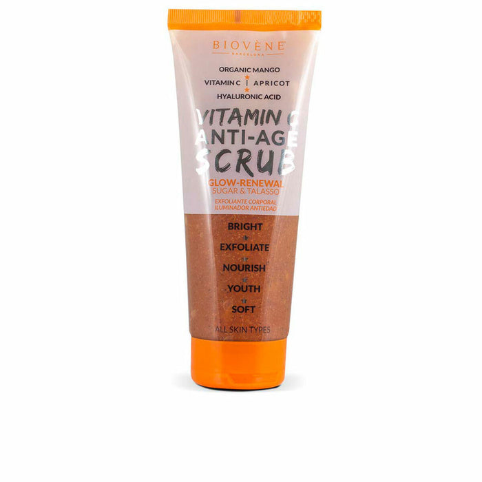 Gel Exfoliante Corporal Biovène Vitamin C Age Scrub Antiedad Mango Vitamina C 250 ml