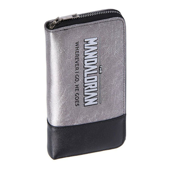 Cartera The Mandalorian Gris