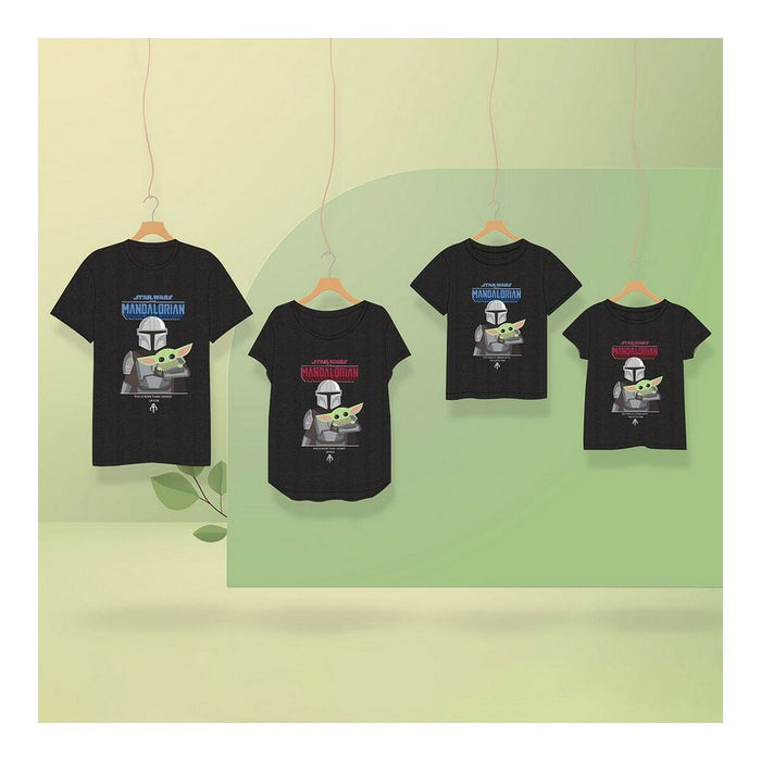 Maglia a Maniche Corte Donna The Mandalorian Nero