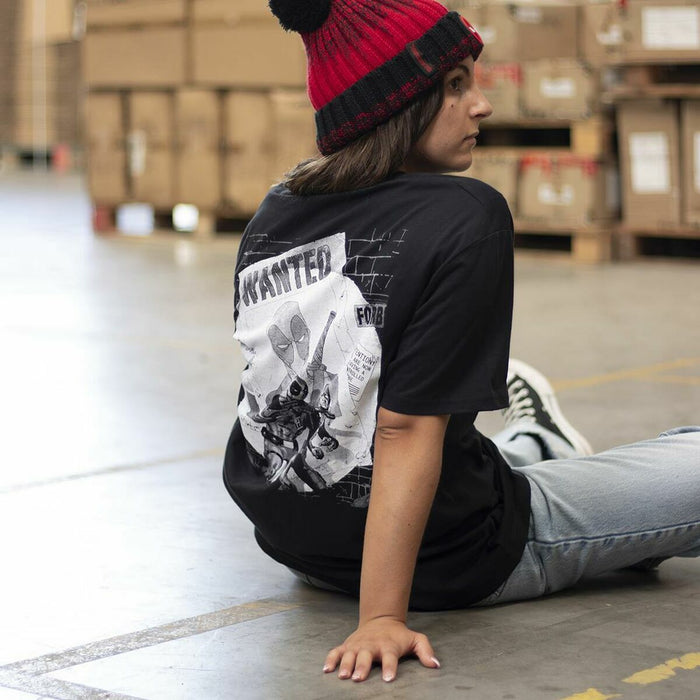 Maglia a Maniche Corte Unisex Deadpool Nero