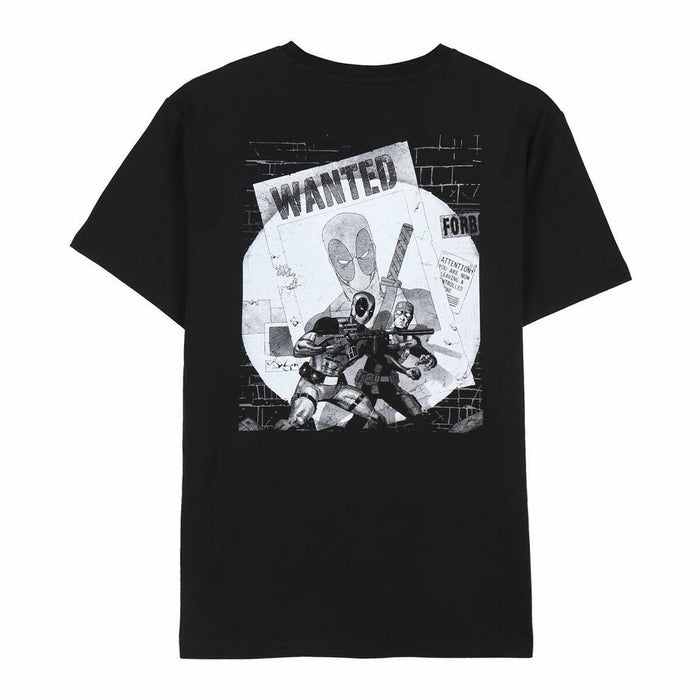 Maglia a Maniche Corte Unisex Deadpool Nero