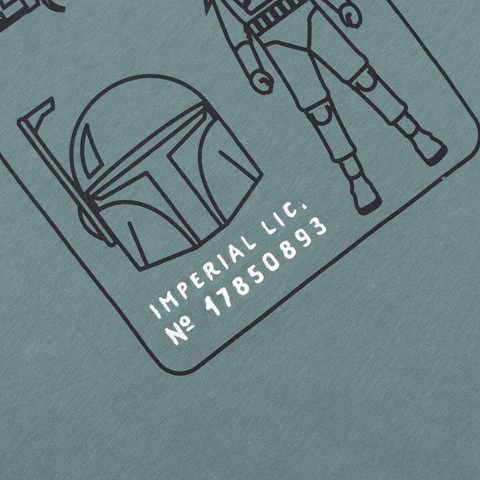 Camiseta de Manga Corta Hombre Boba Fett Verde oscuro Unisex adultos