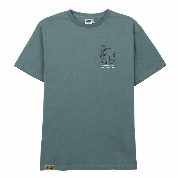 Camiseta de Manga Corta Hombre Boba Fett Verde oscuro Unisex adultos