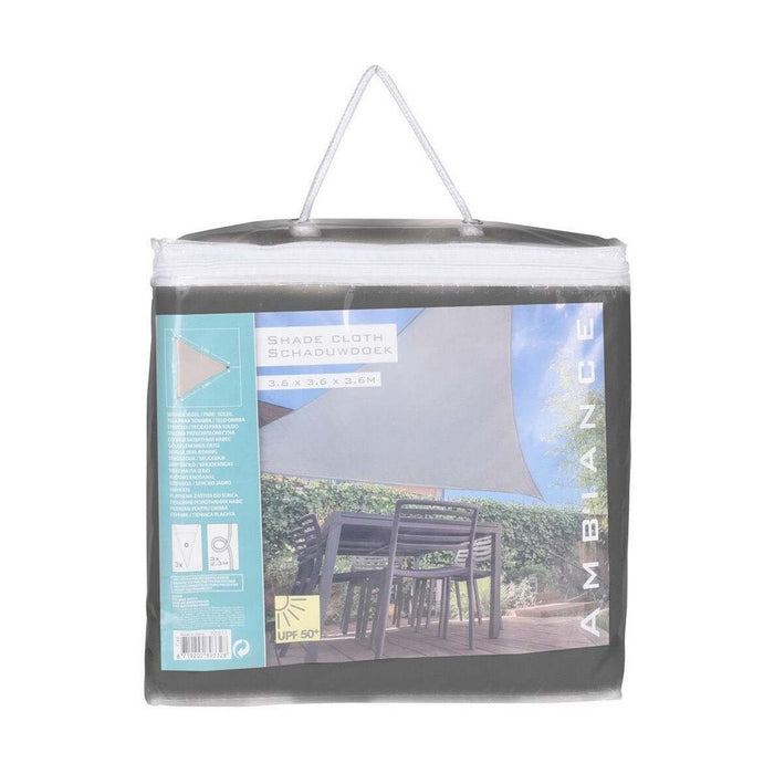 Awning Ambiance Polyester Dark grey Triangular (3,6 x 3,6 x 3,6 m)