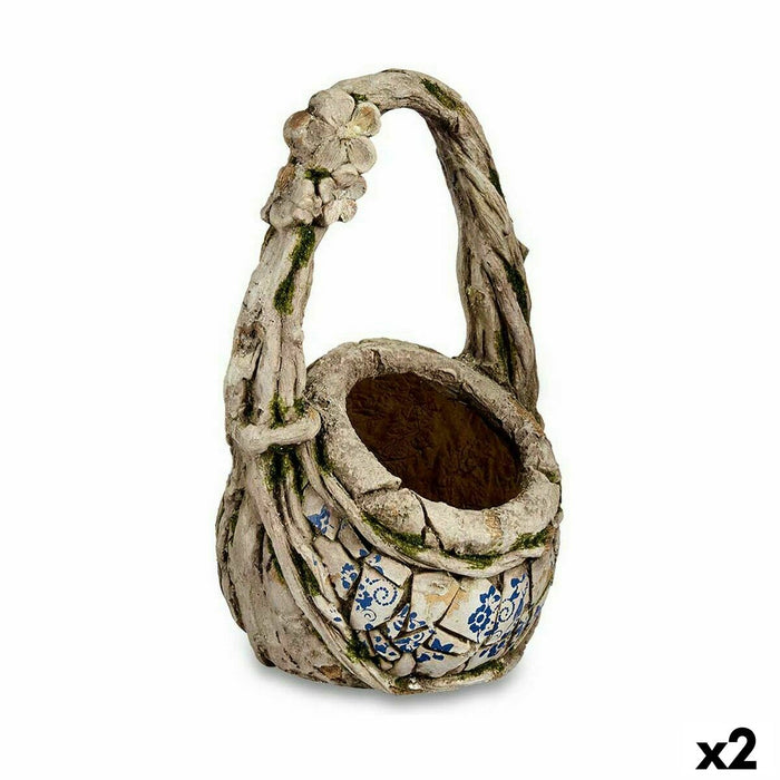 Decorative Garden Figure Vase Polyresin 25,5 x 44 x 27,5 cm (2 Units)