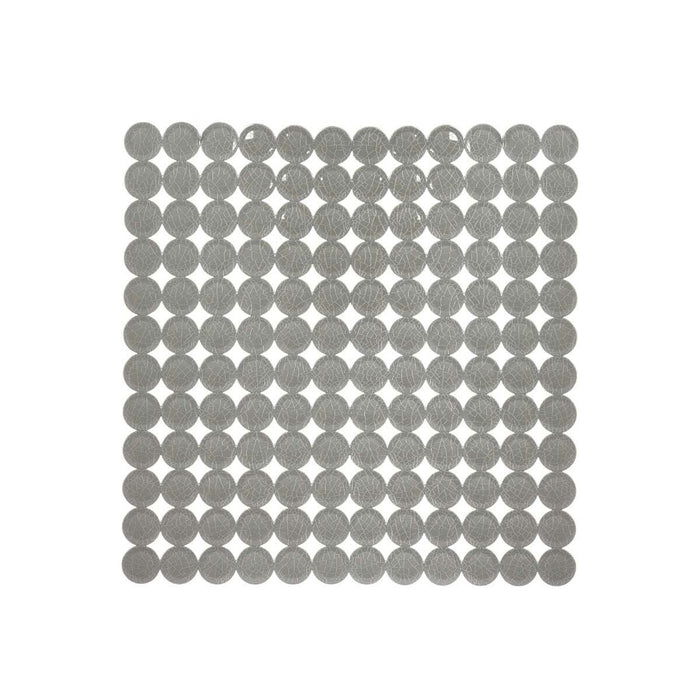 Non-slip Shower Mat Grey PVC 54 x 54 x 1 cm (6 Units)