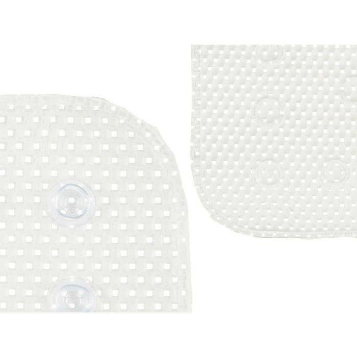 Alfombrilla Antideslizante para Ducha Blanco PVC 69,3 x 40 x 1 cm (6 Unidades)