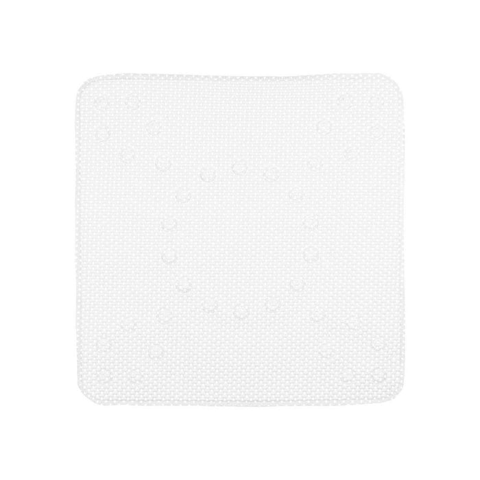 Alfombrilla Antideslizante para Ducha Blanco PVC 53 x 52,5 x 1 cm (6 Unidades)