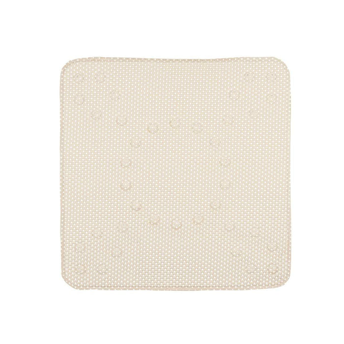 Alfombrilla Antideslizante para Ducha Beige PVC 53 x 52,5 x 1 cm (6 Unidades)