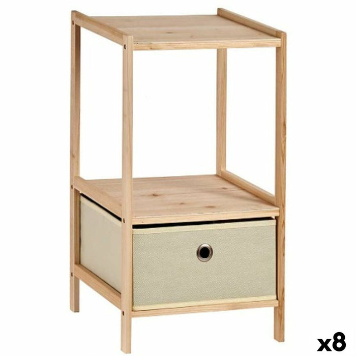 Estantería Marrón Beige Madera 26 x 55,5 x 32 cm (8 Unidades)