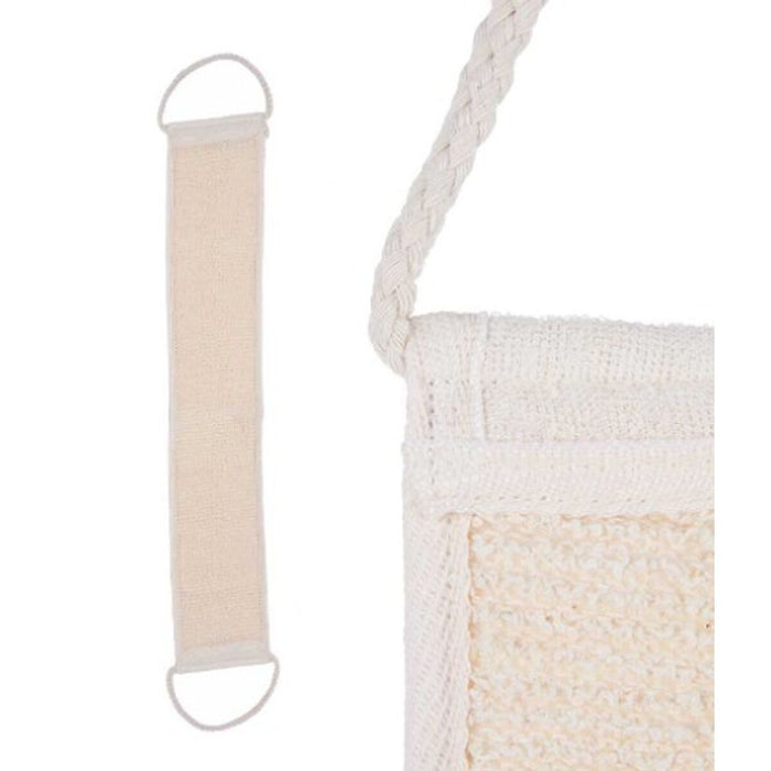 Spugna per il Corpo Con manici Bianco Beige 20 x 2,5 x 9,5 cm (24 Unità)