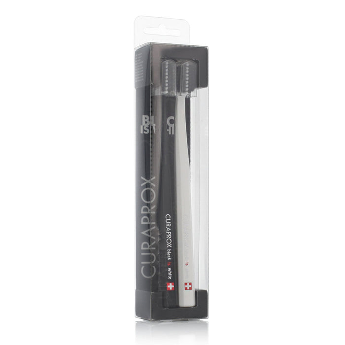 Spazzolino da Denti Curaprox 5460 Bianco/Nero 2 Unità