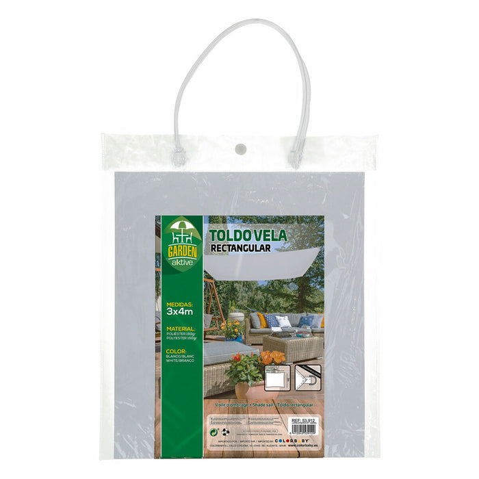 Toldo Aktive Triangular Blanco 300 x 0,5 x 400 cm (4 Unidades)