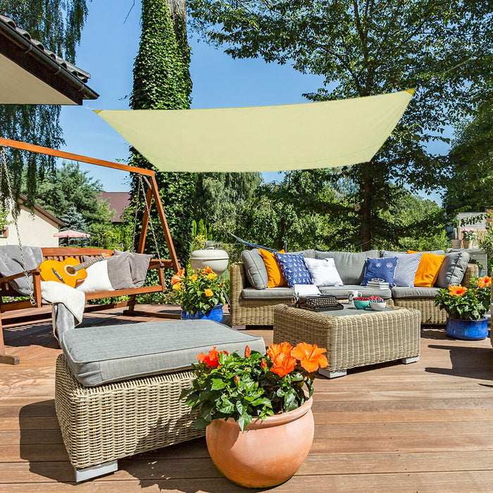 Tenda Aktive Triangolare Crema 300 x 0,5 x 400 cm (4 Unità)
