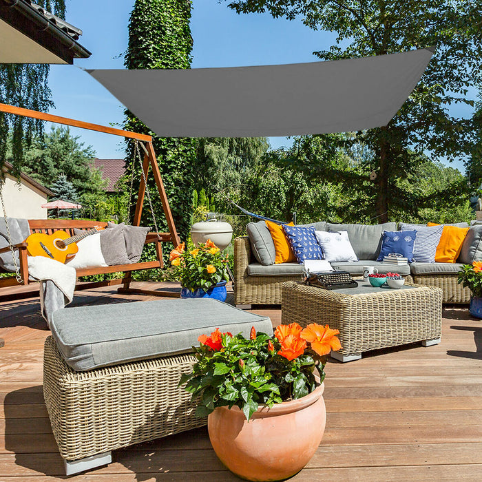 Toldo Aktive Triangular Gris 300 x 0,5 x 400 cm (4 Unidades)