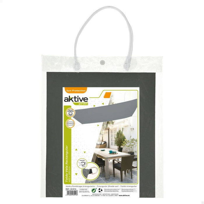 Toldo Aktive Triangular Gris 300 x 0,5 x 400 cm (4 Unidades)