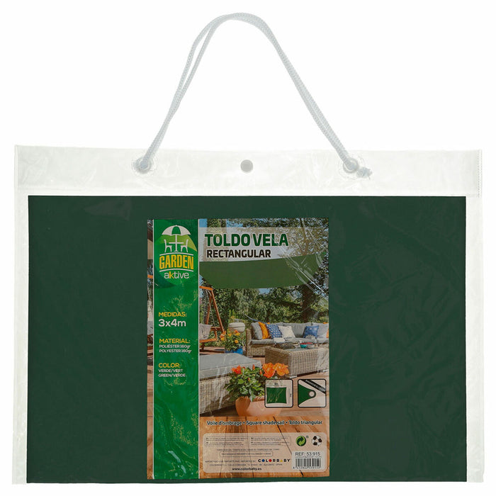 Tenda Aktive Triangolare Verde 300 x 0,5 x 400 cm (4 Unità)