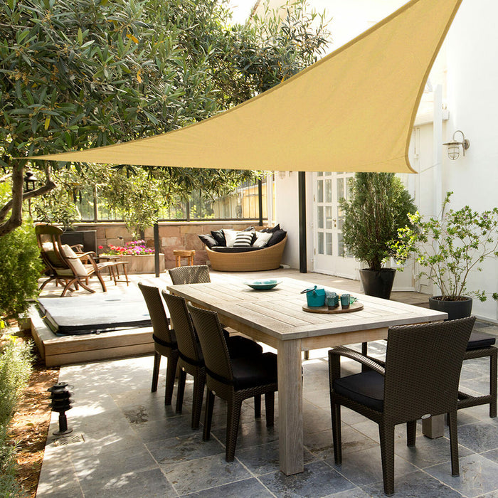 Awning Aktive Triangular Cream 500 x 500 cm (4 Units)