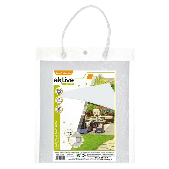 Toldo Aktive Triangular Blanco 500 x 500 cm (4 Unidades)