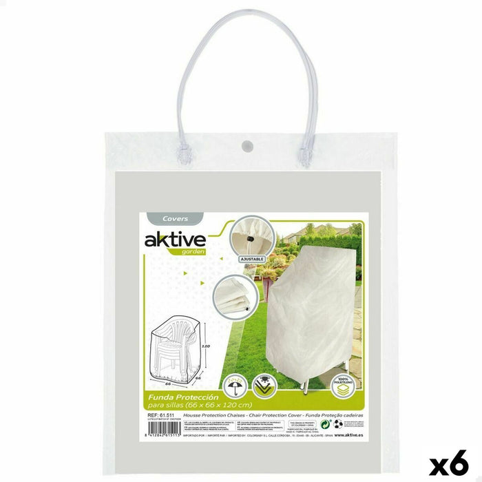 Funda para Silla Aktive Polietileno 66 x 120 x 66 cm (6 Unidades)