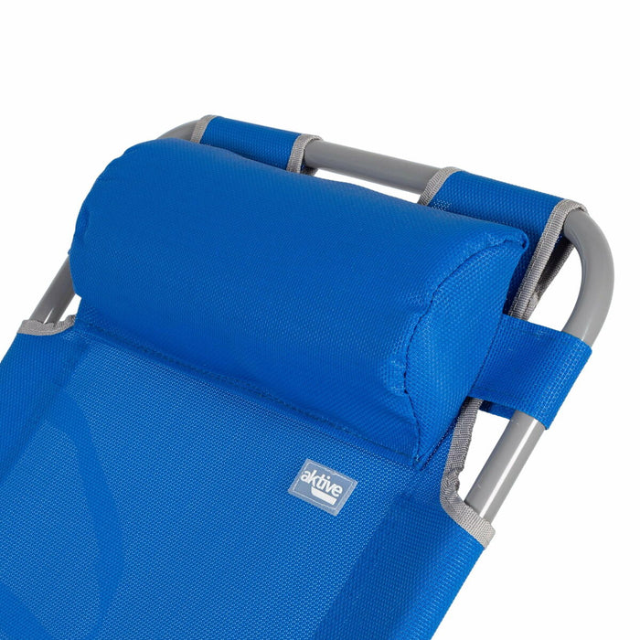 Tumbona reclinable Aktive Azul 153 x 33 x 47 cm